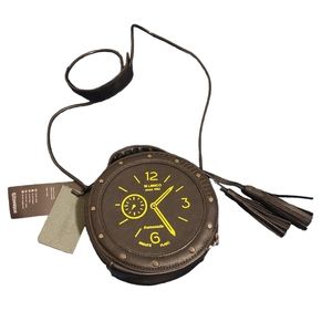 Ozunique‎ clock leather purse crossbody Steampunk